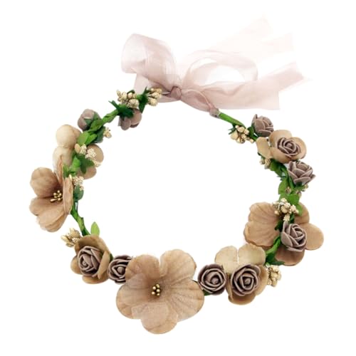 DOITOOL 1stk Stirnbänder Mori Girl Haargirlande Brauthaarkranz Floraler Haarschmuck Armband Kranz Spiralstäbe Hexenhut-clip Party-haar-accessoire Eltern-kind Mode Künstliche von DOITOOL