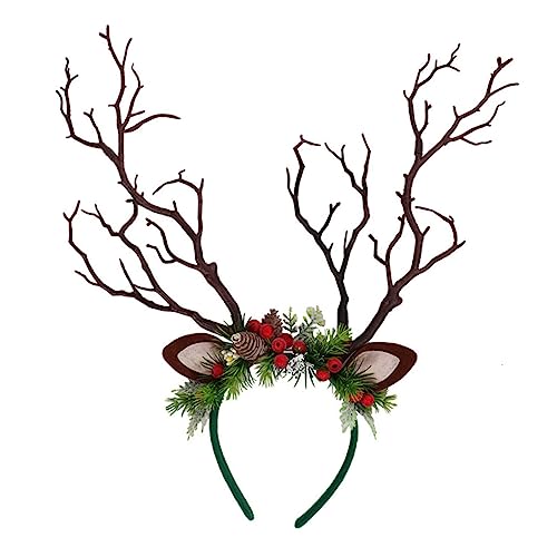 DOITOOL 1Stk Weihnachtsgeweih Stirnband geschenketueten weihnachten für weihnachten Kopfbedeckung für die Weihnachtsfeier Weihnachts-Stirnband weihnachtsdeko bilden schmücken von DOITOOL