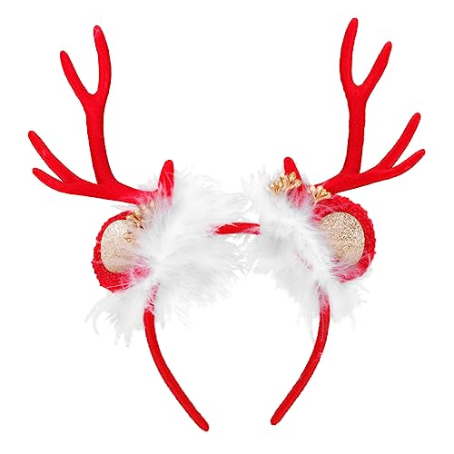 DOITOOL 1stk Weihnachtsstirnband Weihnachtsdekorationen Feengeweih Stirnband Stirnbänder Für Die Weihnachtsfeier Stirnband Mit Tierohren Tierkostüm Party Rot Krawatte Requisiten Kind Stoff DOITOOL 1stk Weihnachtsstirnband Weihnachtsdekorationen Feengeweih Stirnband Stirnbänder Für Die Weihnachtsfeier Stirnband Mit Tierohren Tierkostüm Party Rot Krawatte Requisiten Kind Stoff von DOITOOL