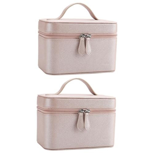 DOITOOL 2 STK Tragbare Kosmetiktasche Toilettenartikel-Organizer Kosmetiktasche Reise Reisetaschen-Toilettenartikel Make-up-Taschen Reisetasche mit Griff Kosmetik-Organizer Hohe Kapazität von DOITOOL