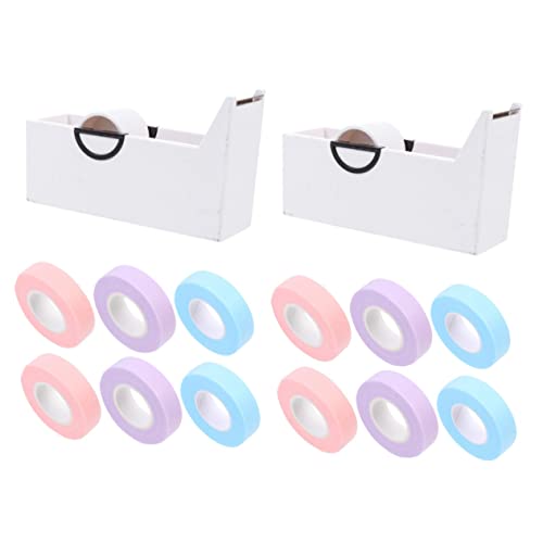 DOITOOL 2 Sätze Wimpernband farbiger Kanal Wimpernzubehör Wimpernbänder Werkzeuge zum Schneiden von Bändern Wimpernwerkzeuge bilden Patch Make-up-Tools Schneidemaschine Klebeband Plastik von DOITOOL