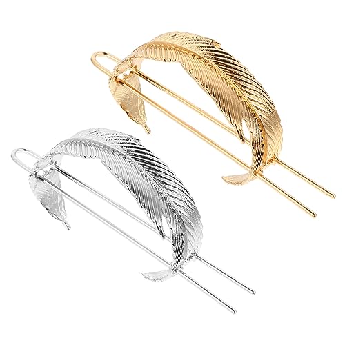 DOITOOL 2 Sets Blattform Haarspange Damen Retro Mini Clips Haarschmuck Für Geburtstagsparty 2 Stück*2 von DOITOOL