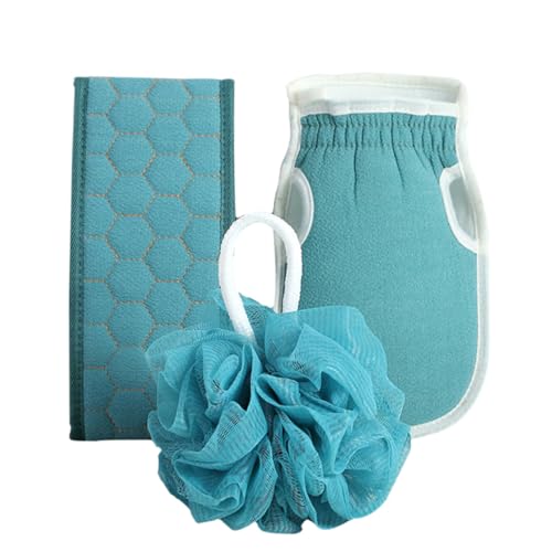 DOITOOL 2 Sets Ergonomische Badehandschuhe Rückenschrubbergurte Praktisches Handtuch Für Badezimmerzubehör Leicht Zu Reinigender Körper Spart Zeit Und Energie von DOITOOL