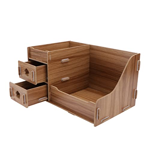 DOITOOL 2 Stk Aufbewahrungsbox aus Holz Aufbewahrungskorb Heimorganisator schubladenschrank Kosmetik-Organizer Desktop-Organizer Schreibtisch Aufbewahrungskiste Holzkasten von DOITOOL