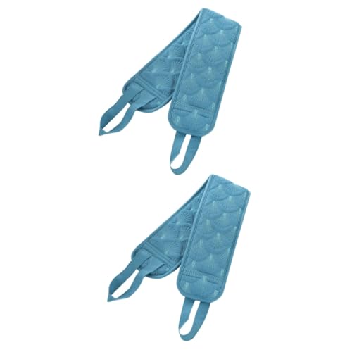 DOITOOL 2 Stk Handtuch zum Abreiben des Rückens feuchtigkeitsspendende Handschuhe handtücher Badetuch Reiben Handtuch Rückenziehendes Handtuch Streifen Ziehen Sie den Schal zurück von DOITOOL