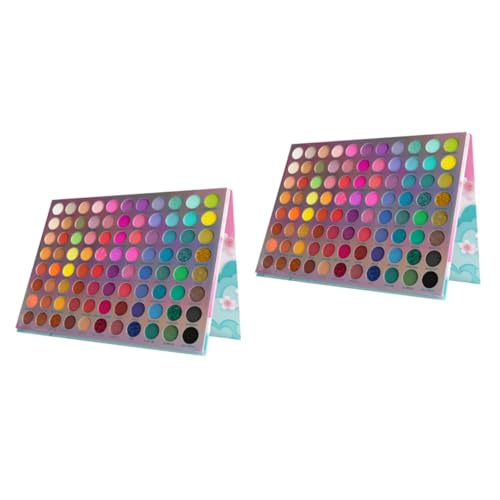 DOITOOL 2 Stk Lidschattenpalette mit 88 Farben schimmernder Lidschatten hochpigmentierter Lidschatten Schönheitszubehör für die Augen Frau Lidschatten matt Kosmetik Markt von DOITOOL