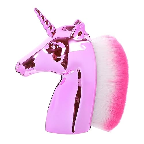 DOITOOL 2stücke Einhorn Design Makeup Pinsel Für Frauen Gold Blush Foundation Brush Für Tägliches Und Professionelles Make-up Langlebiger Griff Kreatives Design von DOITOOL