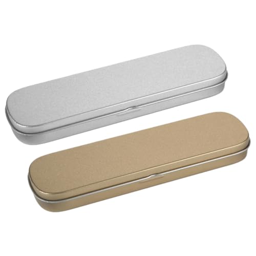DOITOOL 2stücke Metall Federpennal Multifunktionale Stiftebox Für Schule Büro Und Kosmetik Leere Aufbewahrungsbox Für Stifte Und Make-up-Organizer von DOITOOL