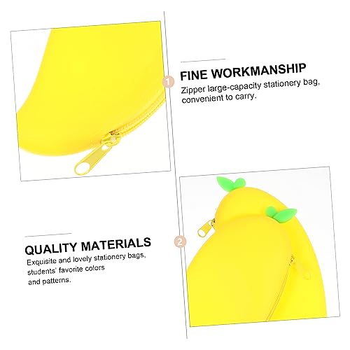 DOITOOL 2 Stück Großes Silikon Federmäppchen Weiches Strapazierfähiges Stifteetui mit Glatter Oberfläche Vielseitig für Schüler Lehrer Büro und Kosmetik Leicht zu Reinigen Kreativer von DOITOOL