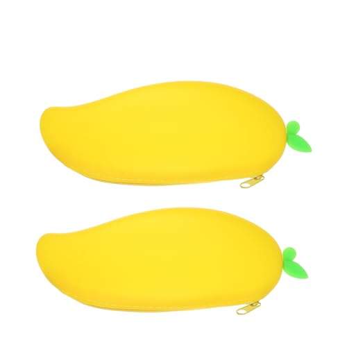 DOITOOL 2 Stück Silikon Federmäppchen Kreative Stiftetuis Verschiedenen Großer Stauraum für Schreibwaren für Lehrer Leicht und Tragbar Schulstart von DOITOOL