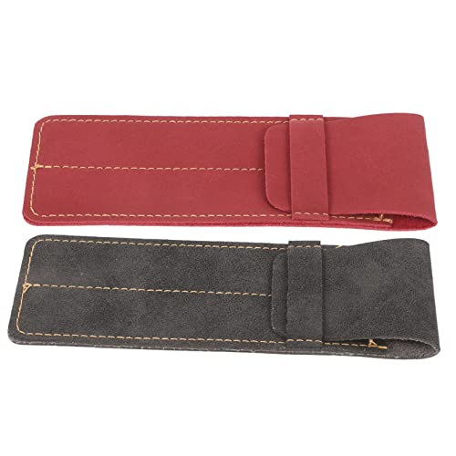 DOITOOL 2stücke Stifthülle Aus Leder Stifttasche Stiftaufbewahrungsbeutel Mit Stücken Für Stifte Und Kugelschreiber Zum Aufbewahren Und Verschenken von DOITOOL