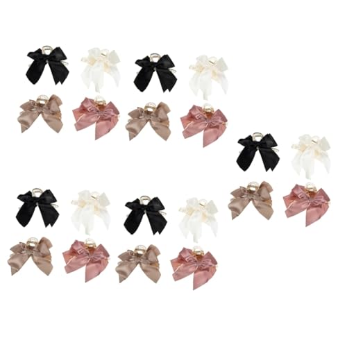 DOITOOL 20 Stk Bogenclip Frau Bowknot-haarklaue Schwarze Haarspangen Modischer Bowknot-kopfschmuck Mädchen Haarschleifen Kreative Haarklammer Werkzeug Mode Polyester von DOITOOL