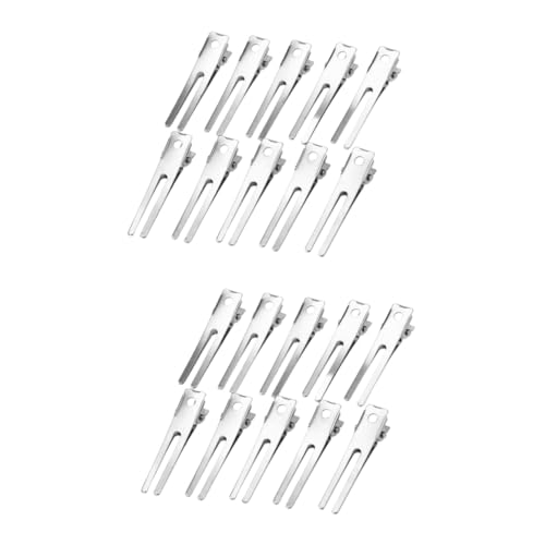 DOITOOL 200 Stk Krokodilklemmen aus Metall Haarspangen für Frauen Beruf Friseurklammern Haarspangen mit Zinken Abschnitt Clips Haarklammer Haarnadel verdicken Zubehör Tasche Damen von DOITOOL