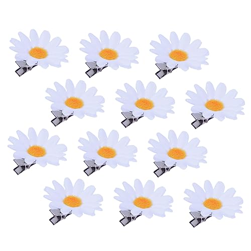 DOITOOL 20St Gänseblümchen Haarspange Sonnenblumen-Haarnadeln Haarschmuck Haarklammer Haarspangen frauen party kopfschmuck Sonnenblumen-Kopfschmuck kleine Chrysantheme Kopfbedeckung Stoff von DOITOOL