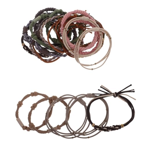 DOITOOL Haar-accessoires-set 20-teilig Handgefertigt Haargummis Elastische Pferdeschwanzhalter Haarband Armband Für Mädchen Frauen Teenager von DOITOOL