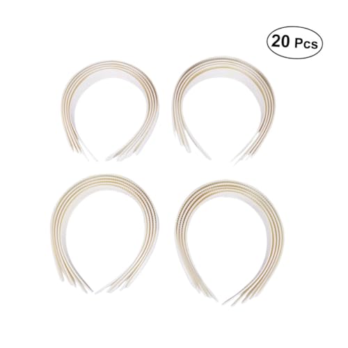 DOITOOL 20St elegant cosmetic haar bänder haar tapes haarschneidegerät die degendame haar zubehör kopfhoerer haaraccessoires haarband haarschneider- Mädchen Stirnband Material Damen Weiß von DOITOOL