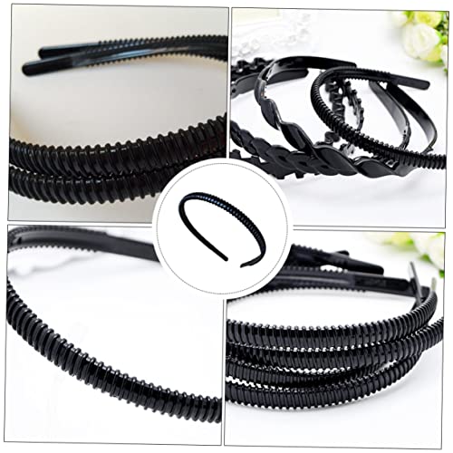 DOITOOL 20st Schwarzes Stirnband Modische Stirnbänder Für Damen Stylische Stirnbänder Für Damen Männer Stirnband Strapazierfähiges Stirnband Damen Stirnbänder Ausgabekarte Twist Harz von DOITOOL