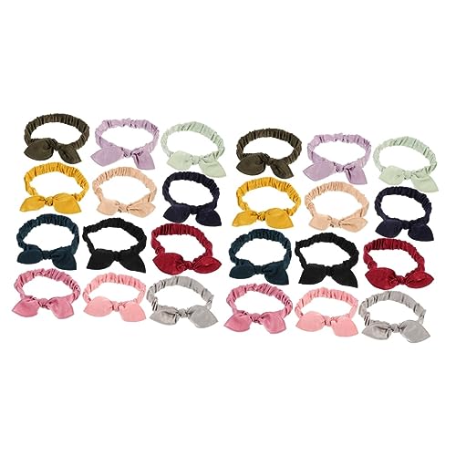 DOITOOL 24 Stk Stirnband haarschmuck Hasen Ohren Kopfbedeckung Baby Stoff von DOITOOL