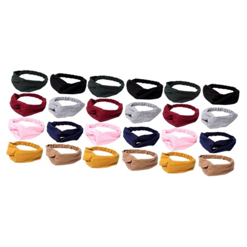 DOITOOL 24 Stk abschmink haarband make up haarband Kopfbedeckung hüt Fitness Haarband caps haar tapes mützen haarbänder sporthaarband hatset kreuzen Stirnband Datong c10 von DOITOOL