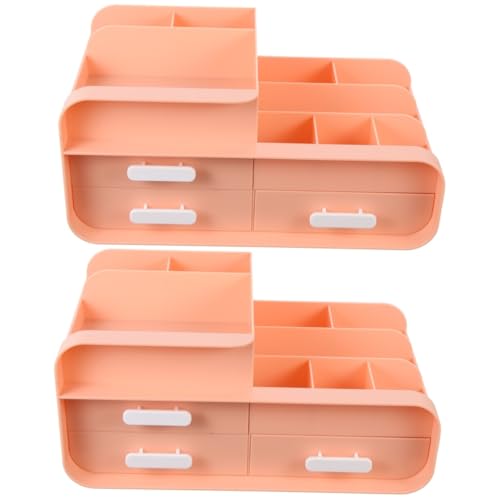 DOITOOL 2St Aufbewahrungskiste Schließfachregal-Organizer Aufbewahrungsschrank-Organizer Aufbewahrungsschubladen Schreibtischschublade Kosmetik-Organizer Hausversorgung von DOITOOL