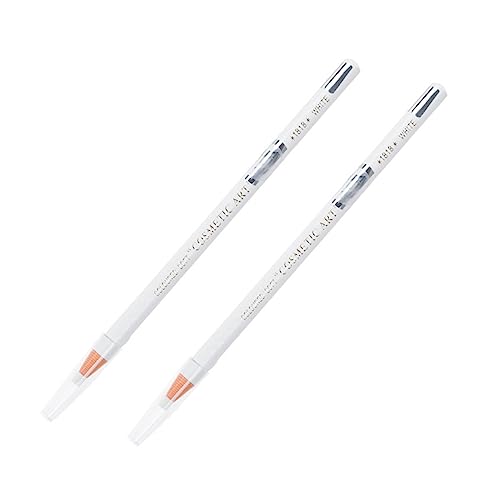 DOITOOL 2St Augenbrauenstift flüssiger Eyeliner-Stift weißer Eyeliner Textmarker lidschatten Eyeliner-Pinsel Seidenraupenstift Mädchen Bleistift Augenbrauenpuder Kosmetik von DOITOOL