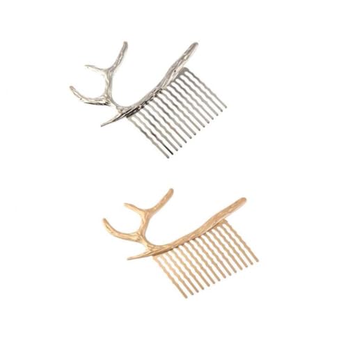 DOITOOL 2st Neckholderkämme Für Damen Haarnadelkämme Aus Geweih Urlaubshaar-seitenkämme Braut Haarspange Weihnachts-eik-haarspange Kamm Haarschmuck Fräulein Hochzeitskleid von DOITOOL