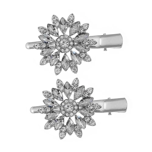 DOITOOL 2 Stücke Strass Haar Clip Frauen Kopfschmuck Haarnadel Seite Haarspange Haar Clips von DOITOOL