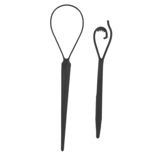 DOITOOL 2St Flechtwerkzeug Haarschleifen-Styling-Tool Haarstyling-Werkzeugset Tiara Haarwerkzeuge für Frauen Werkzeug zum Durchziehen des Pferdeschwanzes Modellieren Haarnadel Haarpiercing von DOITOOL