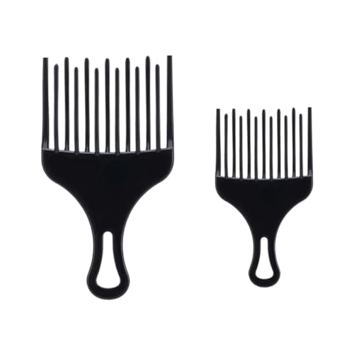 DOITOOL 2st Haarkamm Für Männer Kämme Mit Flacher Oberseite Afro-haarpickel Haarhalter Für Männer Frisierkämme Haarspange Aus Metall Afro Pick Für Frauen Rechenkamm Mann Ölkopf Flechten von DOITOOL