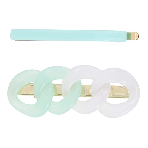 DOITOOL 2St Haarnadel Haarspangen aus Metall für Damen Chian seitliche Haarspangen ac Ölinjektor Haarklammer Haarschmuck Hohle Haarspangen Gradient Kopfbedeckung Styling-Clip Fräulein Harz von DOITOOL