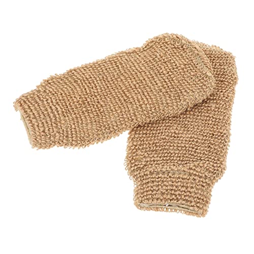 DOITOOL 2St Jute-Bade handschuhe Badetücher zu Hause reiben Reinigungswerkzeuge Handtuch Handtücher Rückenschrubber-Handschuhe Badehandschuhe aus Jute ein Bad nehmen von DOITOOL