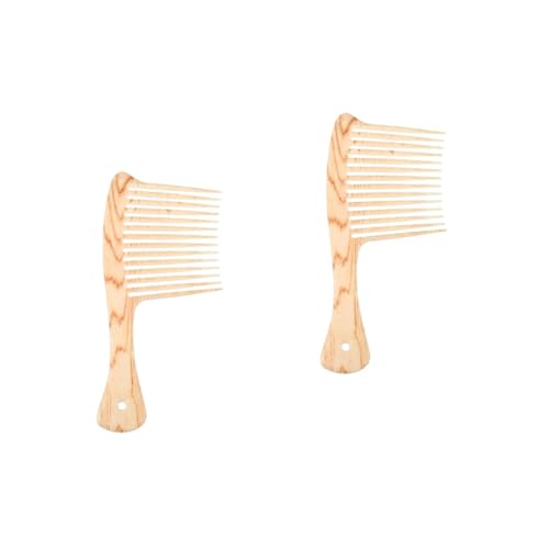 DOITOOL 2St Kamm Friseurkämme Haarbürste für lockiges Haar hölzern Bart Kämme für Männer Shampoo Frisierkämme Haarauswahl Kopfhaut Massagebürste Make-up-Tools Massagegerät Mann Plastik von DOITOOL