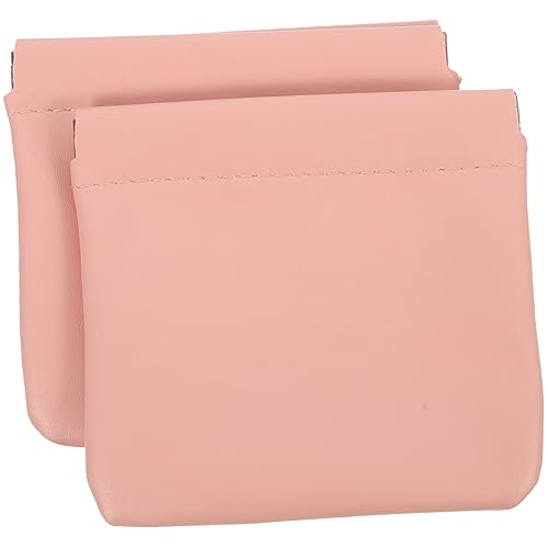 DOITOOL Make-up-Zubehör 2St Kosmetik Tasche roter Umschlag Reisebrieftasche Handtasche für Damen Kosmetiktasche Geldbörsen Make-up-Taschen Lippenstift Fall Taschenbeutel bilden Paket Rosa von DOITOOL