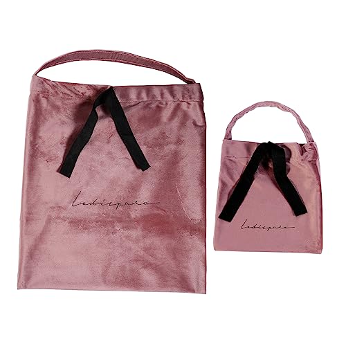 DOITOOL 2st Kosmetiktasche Mit Kordelzug Reise-Kosmetiktasche Reise-Make-up-Organizer-Tasche Reise-toilettenartikel Makeup Tasche Unterwäsche Reisen Rosa Bürste Polyester von DOITOOL