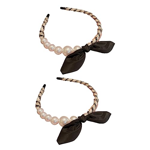 DOITOOL 2st Perlenstirnband Haarschmuck Imitationsperlen Südkorea Damen Süss von DOITOOL