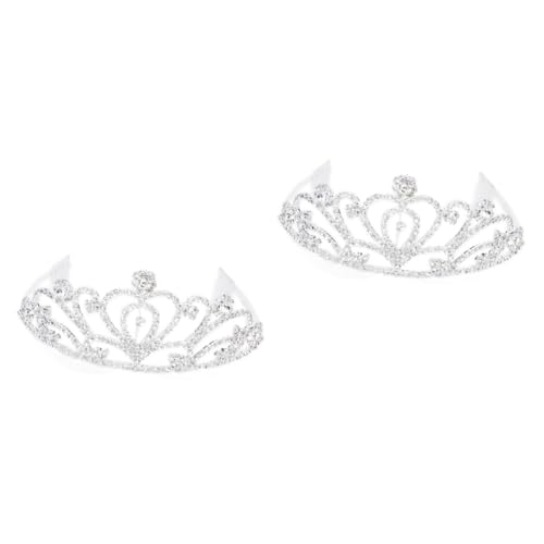 DOITOOL 2St Schmuck Prinzessin Dekorationen Haarspangen graceling Babykleidung Haarklammer Brautkrone Haarband kleines Mädchen Haarnadel Kostüme Kopfbedeckung Tischgesellschaft schmücken von DOITOOL