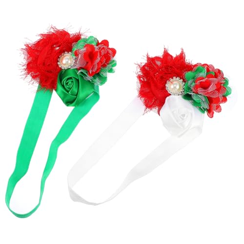 DOITOOL 2St Stirnband für Kinder haarschmuck Blumen Kopfbedeckung Zubehör Baby Chiffon von DOITOOL