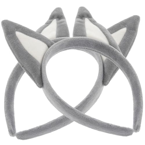 DOITOOL Cosplay-Zubehör 2St Welpenohren-Collie-Stirnband Stirnband mit Ohren Kopfbedeckung Tiara Haargummi Kopfbedeckung mit Hundeohren Halloween-Stirnband für Frauen flauschige Hündchen von DOITOOL