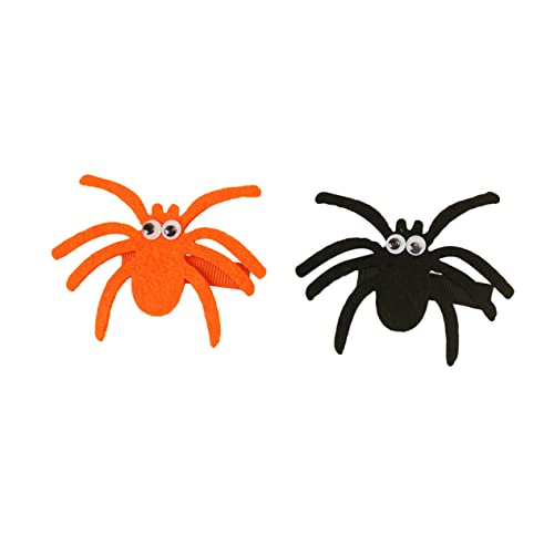 DOITOOL 2St haarschmuck Haarnadel Haar Klammern Haarspangen für Kinder Halloween Spinne kleine Haaraccessoires von DOITOOL