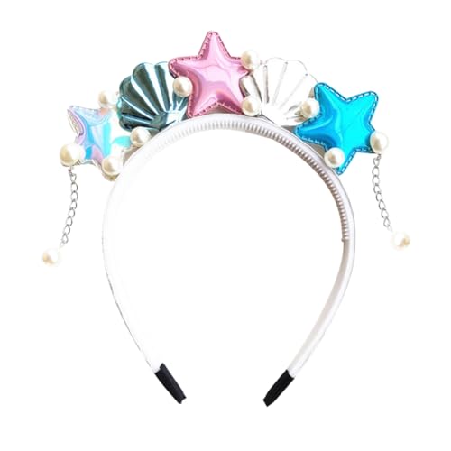 DOITOOL 2St Osterparty-Stirnband Stirnband mit Meeresmotiven Kleider Mode Haarband Haargummi Kostümzubehör meerjungfrau seestern haarschmuck Perle Kleidung Kostüme Kopfbedeckung Damen von DOITOOL
