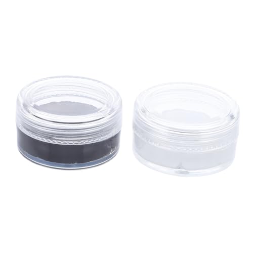 DOITOOL 2St kosmetisches Wachs schwarze Gesichtsfarbe bilden Eyeliner-Stift spachtel Make-up-Pigment matte Gesichtswachsfarbe Fluoreszenz Hautwachs flüssiger Eyeliner Weiß von DOITOOL