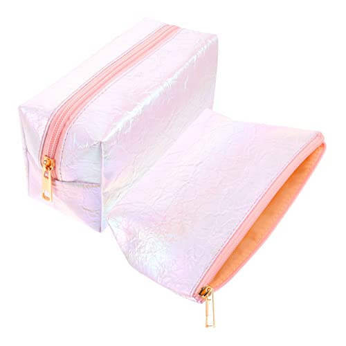 DOITOOL 2St tragbare Kosmetiktasche Make-up-Organizer-Tasche Aufbewahrungsbehälter für Toilettenartikel Make-up-Taschen Reisetaschen Make-up-Aufbewahrungstasche Make-up für Teenager klein von DOITOOL