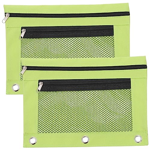DOITOOL 2Stücke Bleistiftbeutel Mit Reißverschluss Datei Organizer Für Bürobedarf Und Schulmaterial Praktische Mesh Design Federmäppchen Für Schreibwaren von DOITOOL