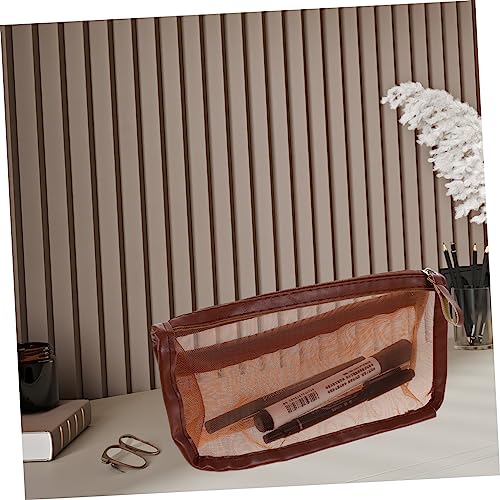 DOITOOL 2Stücke Großer Kapazitäts Stiftbeutel Multifunktionale Transparente Bleistift Und Make Up Bürstentasche Für Schule Für Künstler Und Büroangestellte von DOITOOL