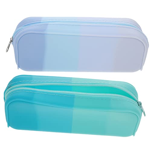 DOITOOL 2stücke Federmäppchen Aus Silikon Ästhetisches Federmäppchen Geräumig Und Leicht Zu Tragen Für Kugelschreiber Füllfederhalter Und Make-up-Pinsel Für Junge Mädchen Und Erwachsene von DOITOOL