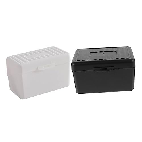 DOITOOL 2er-Box Visitenkartenspeicherbox Mit Geschäft Faltbar Fall Organisatoren Visitenkartenbinder Praktisches Kartenetui Bequemer Kartenhalter Namenskarten-Organizer Pp von DOITOOL
