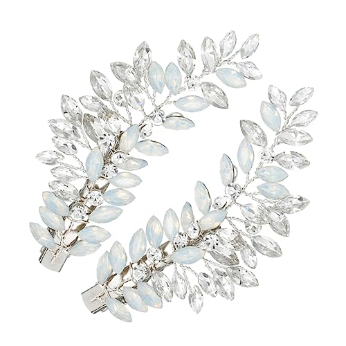 DOITOOL Modische Haarspangen Für Damen – 2-teiliges Schmuckset Haarschmuck Für Hochzeiten Haarspangen Mit Kristallzweigen von DOITOOL