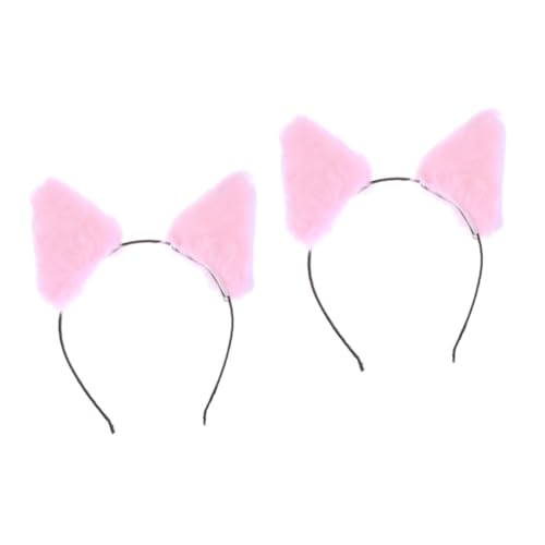 DOITOOL 2st Cosplay Fuchsohren Stirnband Tierstirnband Aus Kunstpelz Kleid Für Mädchen Halloween Ohrenstirnband Für Frauen Tierohr-stirnbänder Für Mädchen Plüsch Fuchs Dämon Haar Fräulein von DOITOOL