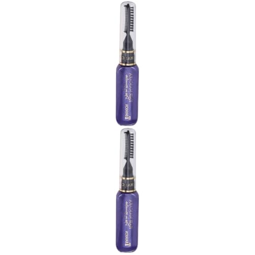 DOITOOL 2st Farbige Wimperntusche Einmal Haarfärbemittel Weiße Haarfarbe Bunte Wimperntusche Haarfärbewachs Färbendes Wachs Haare Mascara Material Doppelter Zweck Violett von DOITOOL