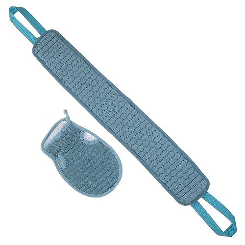DOITOOL 2-teiliges Peeling-badehandschuh-set Für Den Rücken Weiches Badetuch Für Die Dusche Peeling-streifen Zufällige Farbe von DOITOOL